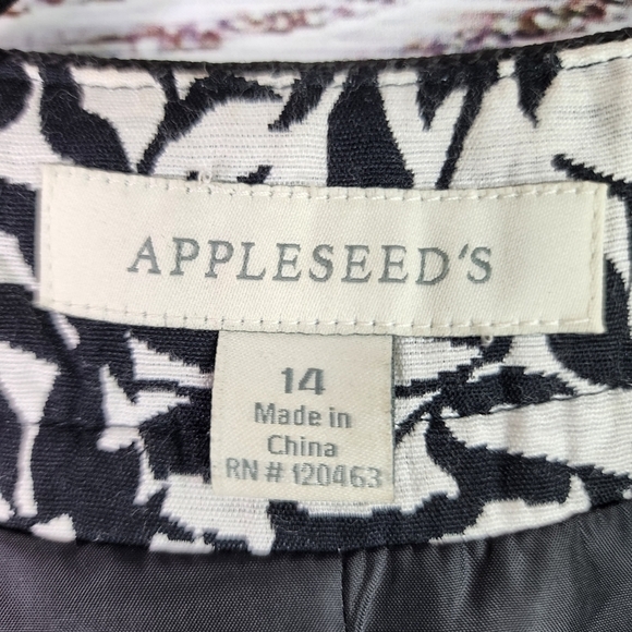 APPLESEED'S PLUS SIZE 14 BLACK WHITE BLAZER COAT JACKET - Picture 10 of 11